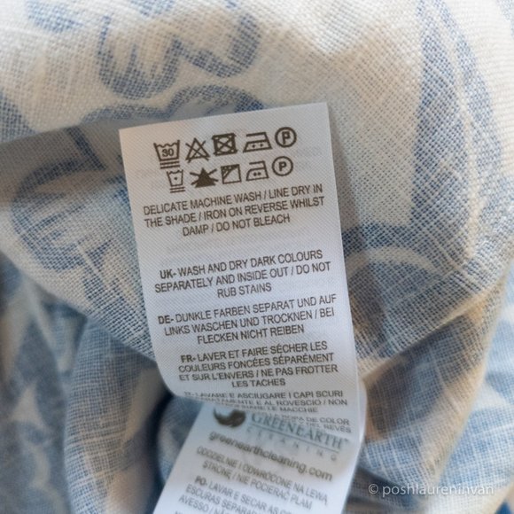 Boden Lathbury Linen Pencil Skirt  *NWT* – Blue / Floral – US 8 - Picture 14 of 15